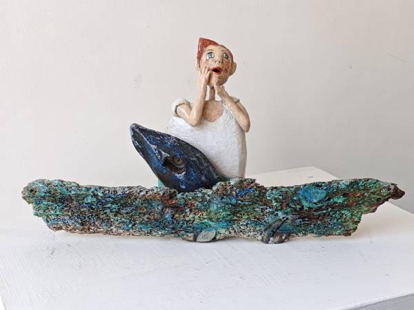 - a , Mixed Media Sculpture by Dorienne Carmel, measuring 21 x 40 cm (H x W) £85